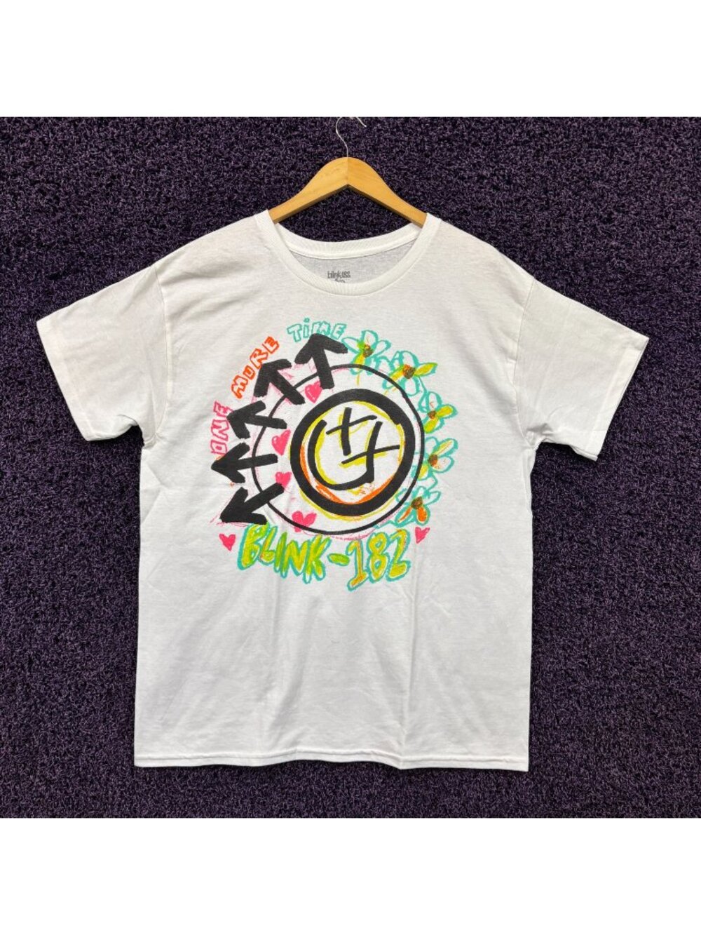 Blink-182 Flower Drawing T-Shirt Size Large